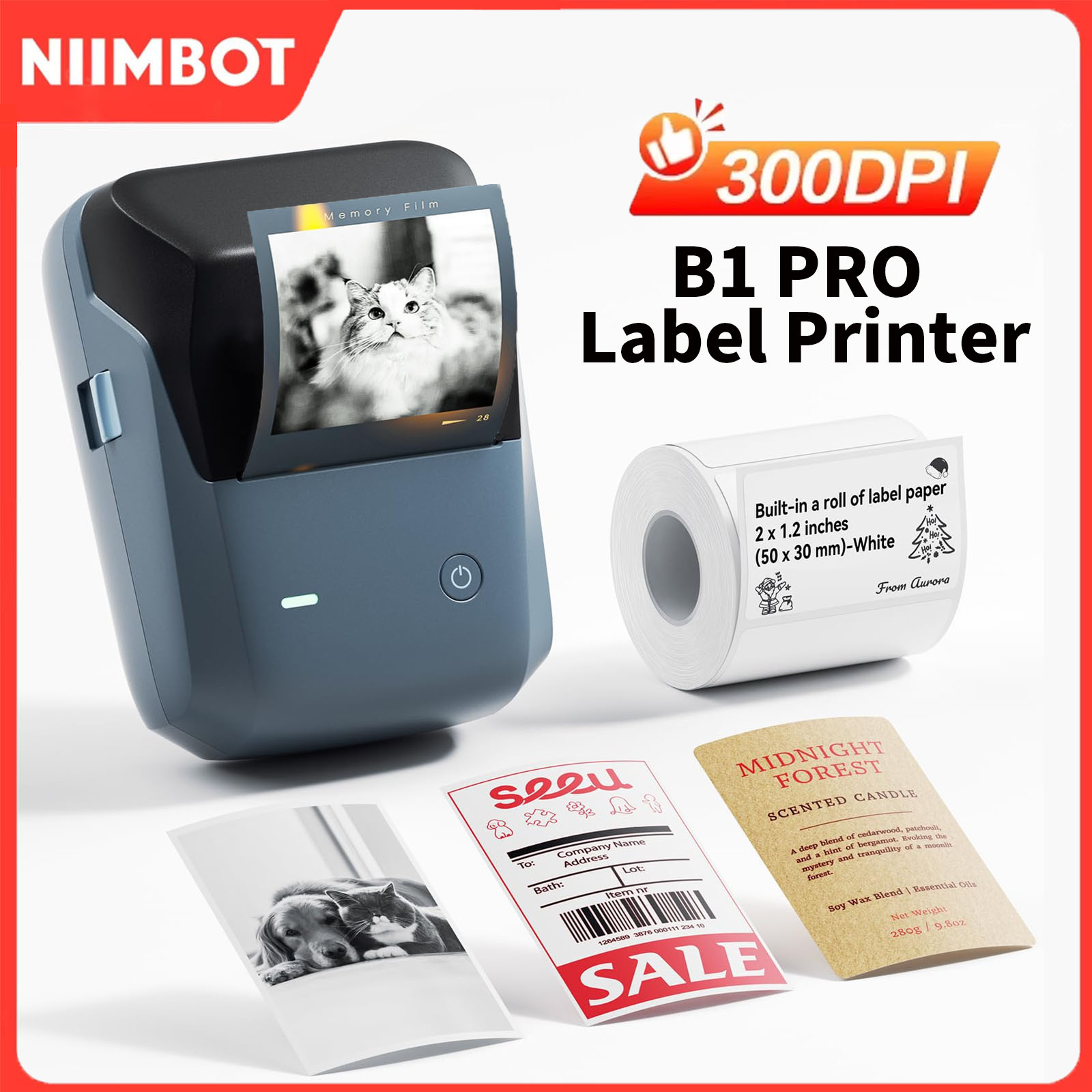 Commercial Printing Network - طابعة ملصقات نيمبوت B1/B1PRO بدقة 200/300