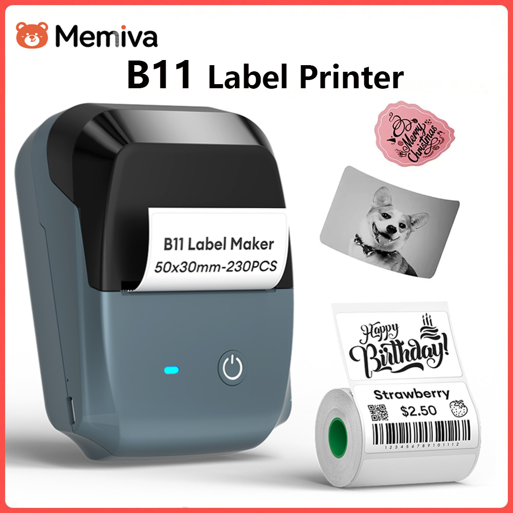 Commercial Printing Network - طابعة حرارية محمولة B11 لطباعة الملصقات